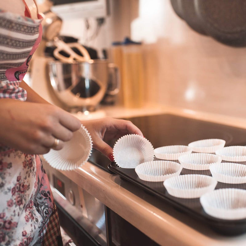 Warm party Warmparty Baking Cups Cupcake Liners, Standard Sized, 300 Count (White) - Image 3